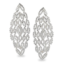 Load image into Gallery viewer, GLITTERING STUDDED LACE DESIGN PARTY EARRINGS