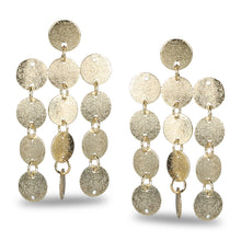 Load image into Gallery viewer, GOLD DISCS METALLIC EARRING