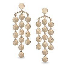 Load image into Gallery viewer, DISTINCTIVE CHANDELIER SHAPED GOLD EARRINGS