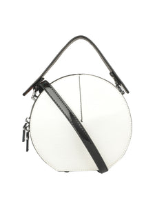 FANCY CIRCULAR WHITE SLING BAG
