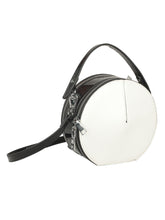 Load image into Gallery viewer, FANCY CIRCULAR WHITE SLING BAG