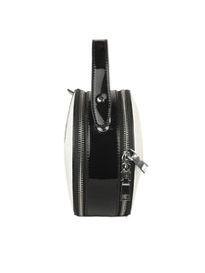 FANCY CIRCULAR WHITE SLING BAG