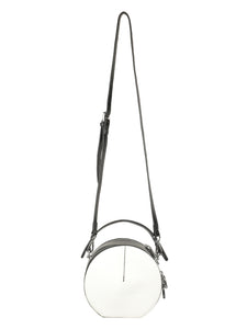 FANCY CIRCULAR WHITE SLING BAG