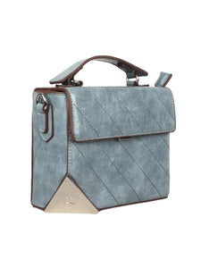 SKY BLUE BOX SLING BAG