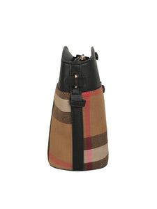 BLACK PRINTED SLING BAG