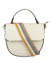Load image into Gallery viewer, WHITE SLING BAG WITH RAINBOW STRAP