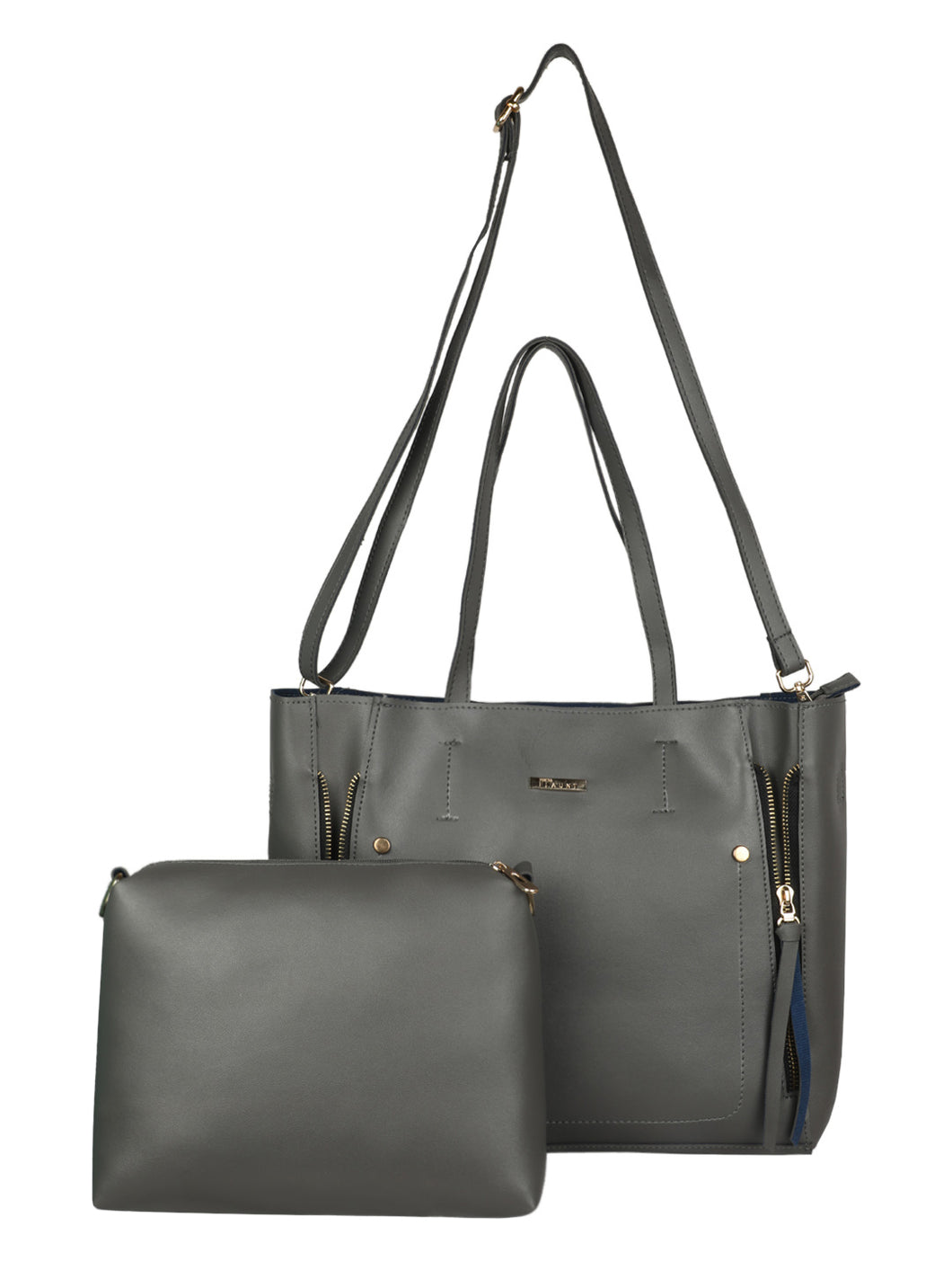 GREY WOMENS HAND HELD BAG