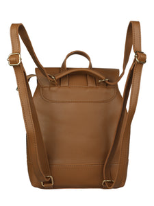CAMEL STRIPED WOMENS BACKPACK