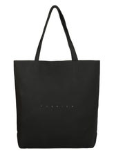 Load image into Gallery viewer, BLACK TOTE BAG WITH A POUCH