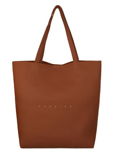 2 IN 1BROWN WOMENS TOTE BAG