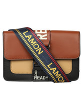 Load image into Gallery viewer, A SUPER CHIC BROWN AND BLACK SLING BAG