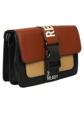 Load image into Gallery viewer, A SUPER CHIC BROWN AND BLACK SLING BAG