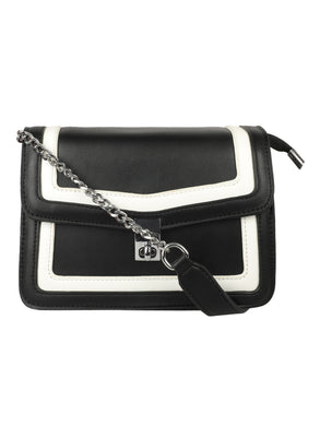 A SMART CAUSAL BLACK SLING BAG