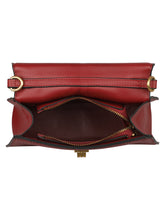 Load image into Gallery viewer, TEXTURED CROC RED LEATHER FORMAL SLING
