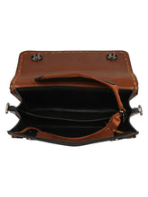 Load image into Gallery viewer, BROWN CHAIN BORDER VINTAGE SLING BAG
