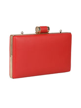 Load image into Gallery viewer, SIMPLE RED ELEGANT CLUTCH WITH LONG CHAIN