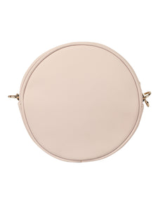SUPER EXOTIC CIRCULAR BEIGE SLING BAG