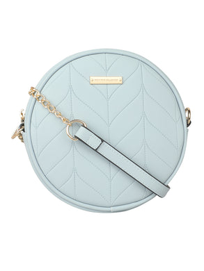 SUPER EXOTIC CIRCULAR SKY BLUE SLING BAG