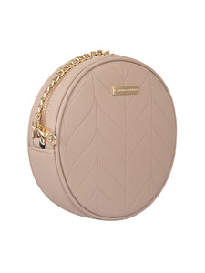 SUPER EXOTIC CIRCULAR ROSE PINK SLING BAG