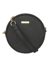 Load image into Gallery viewer, SUPER EXOTIC CIRCULAR BLACK SLING BAG