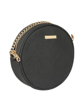 Load image into Gallery viewer, SUPER EXOTIC CIRCULAR BLACK SLING BAG