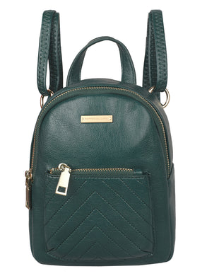 SUPER SLEEK TINY PINE GREEN CAUSAL BACKPACK