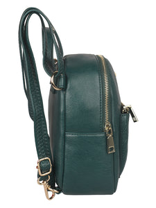 SUPER SLEEK TINY PINE GREEN CAUSAL BACKPACK