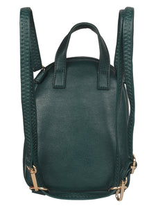 SUPER SLEEK TINY PINE GREEN CAUSAL BACKPACK
