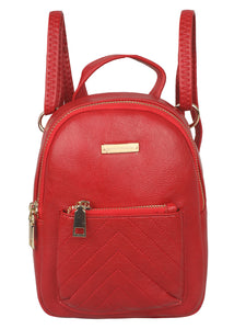 SUPER SLEEK TINY BRIGHT RED CASUAL BACKPACK