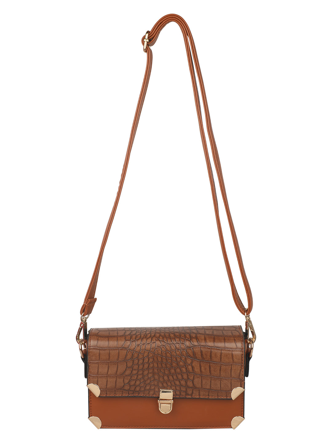 Universal Thread Crossbody Bag Womens Brown/Tan Purse Zip Closure Basic  Medium | eBay
