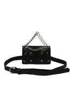 Load image into Gallery viewer, CHIC TINY BLACK SLING BAG WITH METAL CHAIN HANDLE