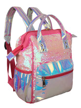 Load image into Gallery viewer, EYE-CATCHY HOLOGRAM PINK BACKPACK