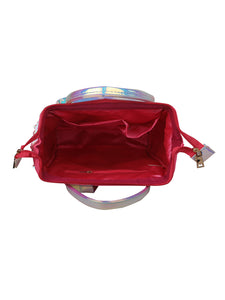 EYE-CATCHY HOLOGRAM PINK BACKPACK