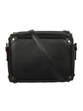 Load image into Gallery viewer, BLACK SLING BAG WITH SILVER HANDLE