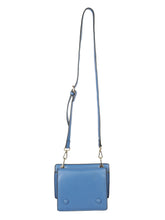Load image into Gallery viewer, CONTRASTING  BLUE AND TAN SHADED SLING BAG