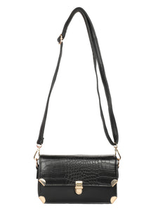 TRENDY BLACK SLING BAG