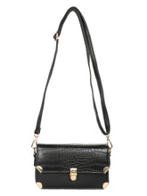 Load image into Gallery viewer, BLACK CROC FINISH SLING BAG