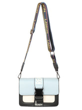 Load image into Gallery viewer, A SUPER CHIC SKY BLUE AND BLACK SLING BAG