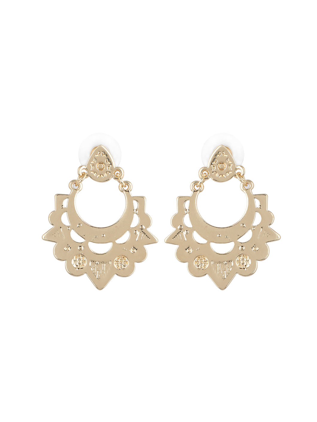 Golden Plated Alloy Earrings