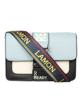 Load image into Gallery viewer, GLAM SKY BLUE SLING BAG WITH LOCK BUCKLE