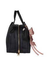 Load image into Gallery viewer, Flower Detail Handbag-Black