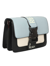 Load image into Gallery viewer, A SUPER CHIC SKY BLUE AND BLACK SLING BAG