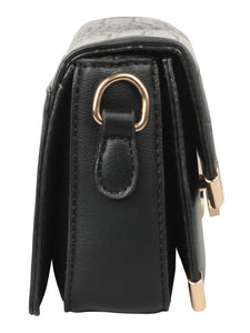 TRENDY BLACK SLING BAG