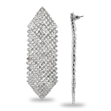 Load image into Gallery viewer, SPARKLING STUDDED LONG GEOMETRIC EARRINGS