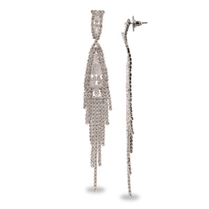 BLING STUDDED WATERFALL EARRINGS