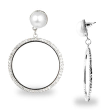 Load image into Gallery viewer, CIRCULAR DANGLING EARRING WITH ZIRCON STONES