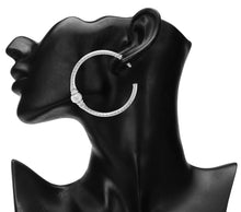 Load image into Gallery viewer, CLASSIC SILVER HOOPS TWISTED WITH A DIFFERENCE