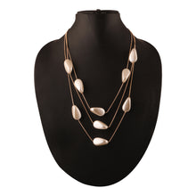 Load image into Gallery viewer, MULTILAYERED NECKLACE WITH DROP SHAPED BEADS
