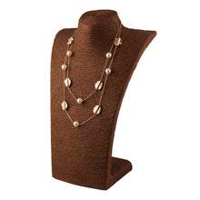 Load image into Gallery viewer, MULTILAYERED NECKLACE WITH METAL BEADS
