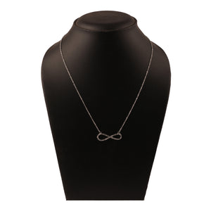 INFINITY SHAPE SILVER CHAIN PENDANT